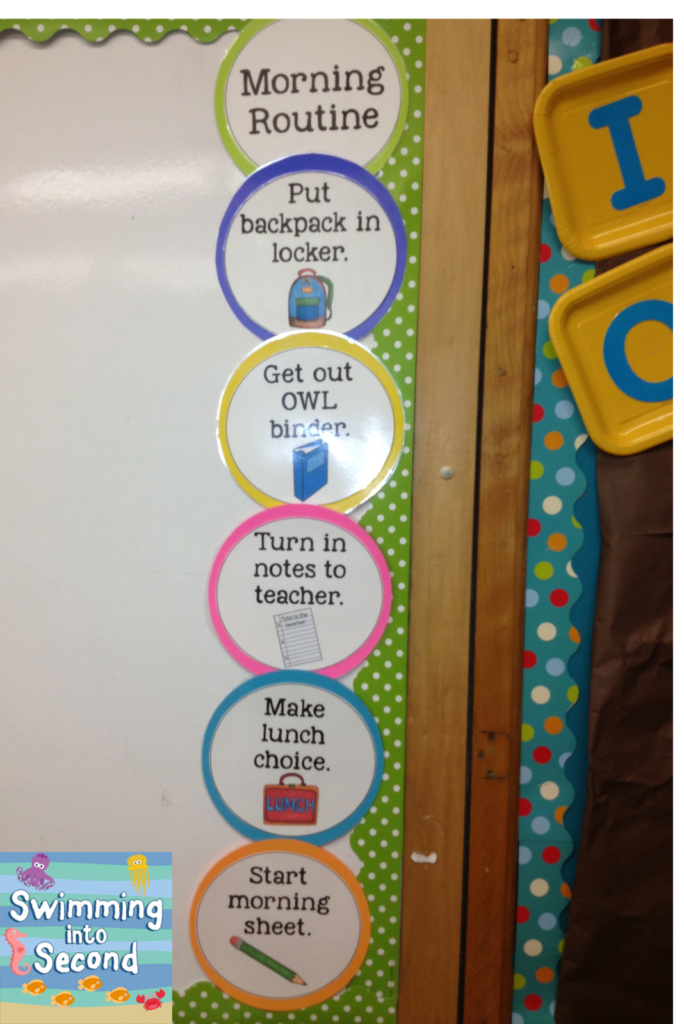 http://www.teacherspayteachers.com/Product/Morning-Routine-Printables-857525