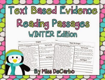 http://www.teacherspayteachers.com/Product/Text-Evidence-Reading-Passages-WINTER-Edition-1016010
