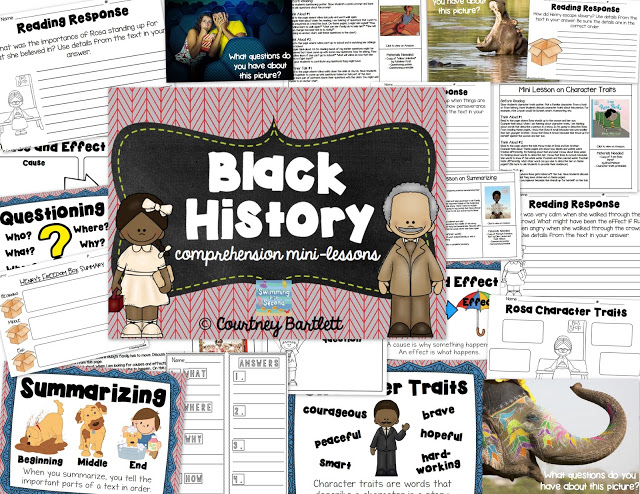 https://www.teacherspayteachers.com/Product/Black-History-comprehension-mini-lessons-1722346