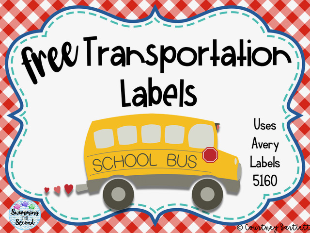 Free Transportation Labels